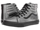 Vans Kids Sk8-hi Zip (little Kid/big Kid) ((holo Hearts) Black/black) Girls Shoes