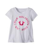 True Religion Kids Logo Horseshoe Tee (toddler/little Kids) (white) Girl's T Shirt