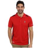 U.s. Polo Assn. Vented Panel Performance Polo (engine Red) Men's Short Sleeve Pullover