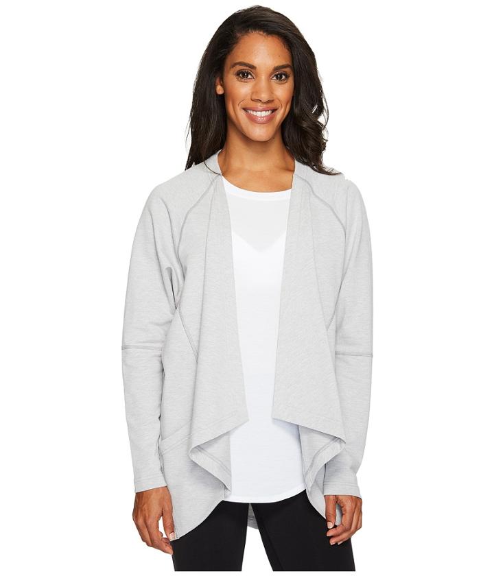 Lucy Light Hearted Wrap (sleet Grey Heather) Women's Sweater