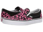 Vans Classic Slip-ontm ((leopard) Pink/black) Skate Shoes