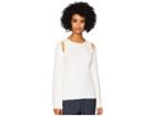Vince Shoulder Slit 100% Cashmere Crew (off-white) Women's Clothing