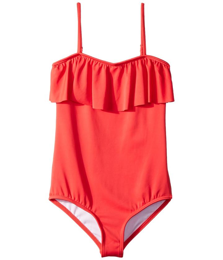 Billabong Kids Sol Searcher One-piece (little Kids/big Kids) (geranium) Girl's Swimsuits One Piece