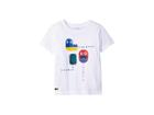 Lacoste Kids Short Sleeve Video Game Print Tee Shirt (toddler/little Kids/big Kids) (white) Boy's T Shirt