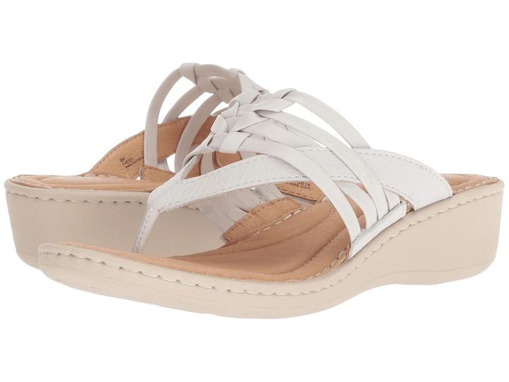 Born Tansey (white Full Grain Leather) Women's Sandals
