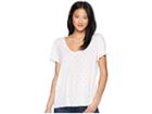 Michael Stars V-neck Tee (white) Women's T Shirt