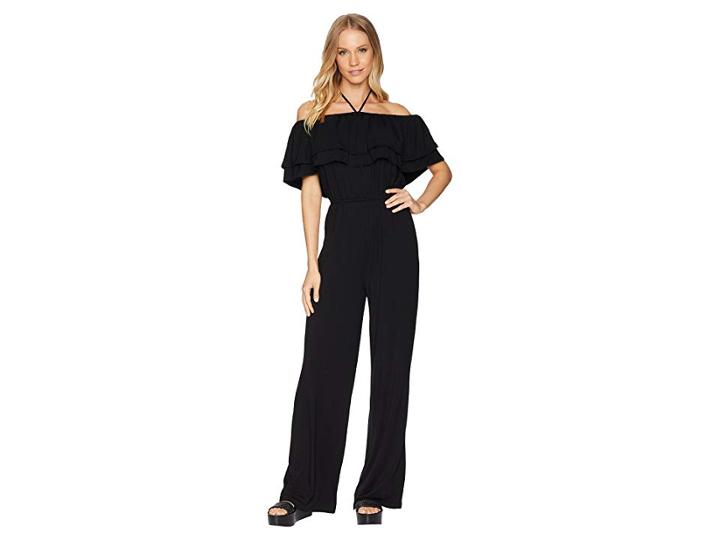 Bb Dakota Aryes Off The Shoulder Jumpsuit (black) Women's Jumpsuit & Rompers One Piece