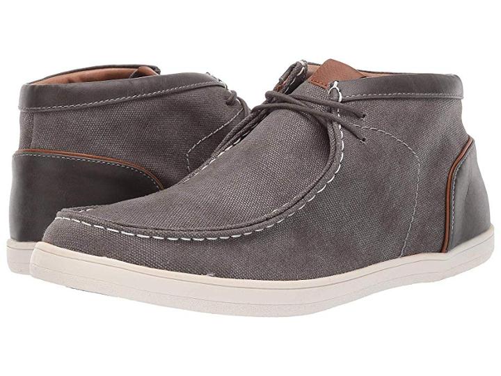 Madden By Steve Madden Samm 6 (grey Canvas) Men's Shoes