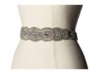 Nina Jonquil Crystal Oval Belt (ivory Satin/crystal) Women's Belts