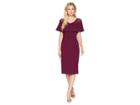 Adrianna Papell Stretch Knit Crepe Cocktail Dress With Illusion And Capelet (rich Raisin) Women's Dress