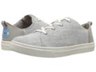 Toms Kids Lenny (little Kid/big Kid) (drizzle Grey Slub Chambray) Kid's Shoes