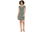 Michael Michael Kors Wildflower Cap Sleeve Dress (true Navy/green Apple Multi) Women's Dress