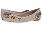Tory Burch Meadow Embellished Flat (natural/multicolor) Women's Shoes