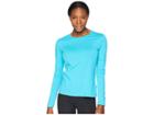 White Sierra Bug Free Jersey Tee (lagoon) Women's Long Sleeve Pullover