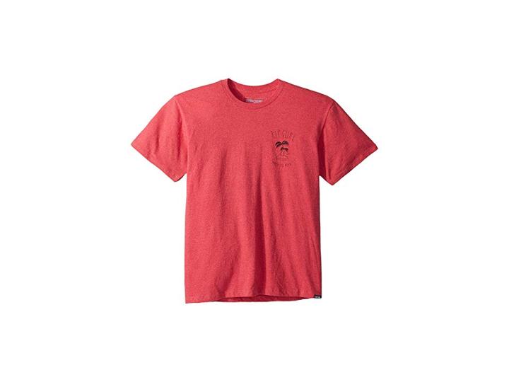 Rip Curl Kids Trim Heather Tee (big Kids) (red) Boy's T Shirt