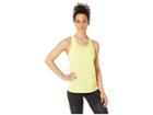 New Balance Heather Tech Tank Top (solar Yellow Heather) Women's Sleeveless