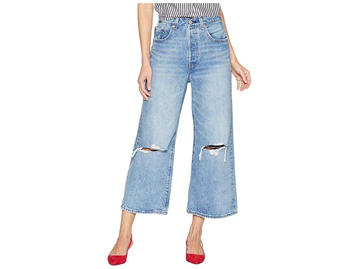 Levi's(r) Premium High Water Wide Leg (straight Up) Women's Jeans