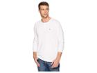 Tommy Jeans Long Sleeve Henley (classic White) Men's Clothing