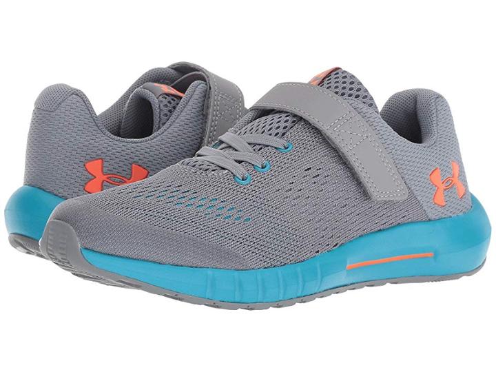 Under Armour Kids Ua Bps Pursuit Ac (little Kid) (steel/deceit/magma Orange) Boys Shoes
