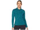 Adidas Golf Ultimate Long Sleeve Polo (mystery Green) Women's Long Sleeve Pullover