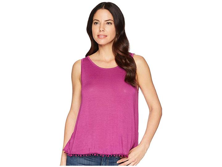 Three Dots Vintage Jersey Swing Top (cosmos) Women's Sleeveless