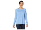 Elliott Lauren Color Therapy Sweater With Seam Detail Shirttail Hem (cornflower) Women's Sweater