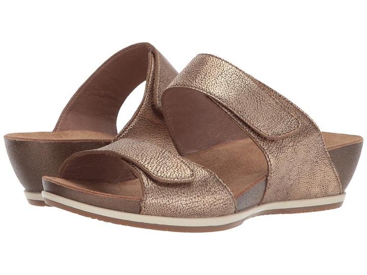 Dansko Vienna (gold Nappa) Women's Sandals