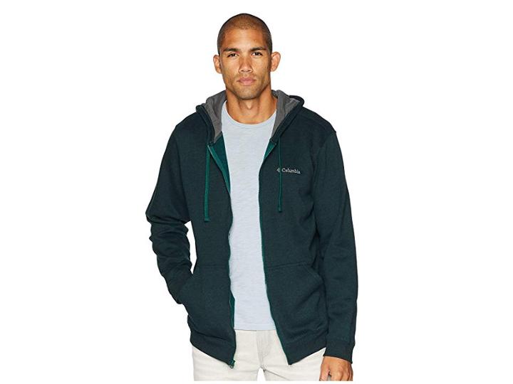 Columbia Hart Mountaintm Full Zip Hoodie (dark Ivy Heather) Men's Sweatshirt