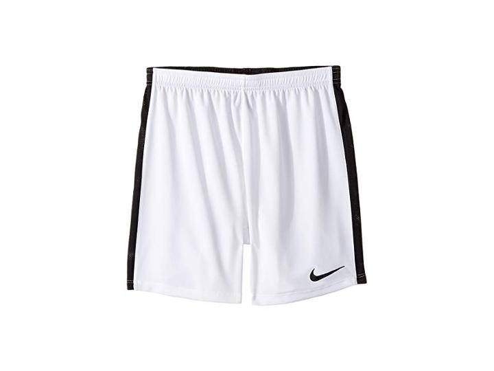 Nike Kids Dry Academy Soccer Short (little Kids/big Kids) (white/black/black) Girl's Shorts