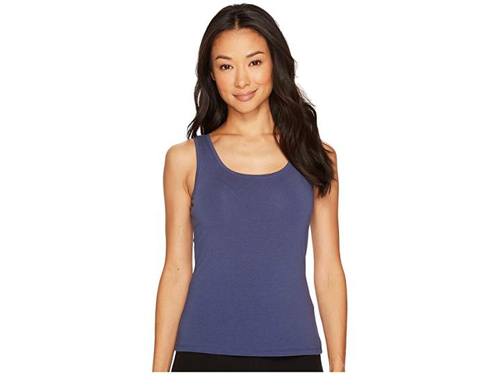 Nic+zoe Petite Perfect Tank Top (faded Navy) Women's Sleeveless