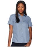 Mountain Hardwear Canyontm Short Sleeve Shirt (zinc) Women's Short Sleeve Button Up