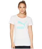Puma Archive Life Tee (puma White/island Paradise) Women's T Shirt