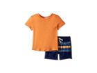Splendid Littles Print Short Set (infant) (atomic Orange) Boy's Active Sets