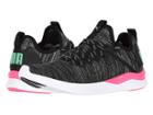 Puma Ignite Flash Evoknit (puma Black/knockout Pink/biscay Green) Women's Shoes