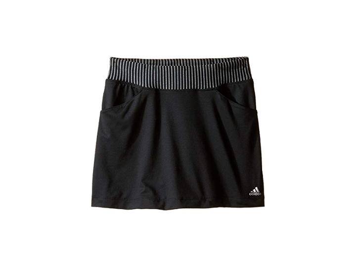 Adidas Golf Kids Rangewear Skorts (big Kids) (black) Girl's Skort