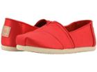 Toms Kids Alpargata (little Kid/big Kid) (lava Satin) Girl's Shoes