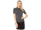 Free People Good Vibes Tee (black) Women's T Shirt