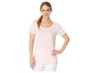 Nike Dry Legend Cross-dye Tee (storm Pink/white/white) Women's Short Sleeve Pullover
