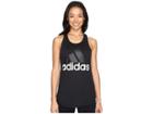 Adidas Essentials Linear Loose Tank Top (black/white) Women's Sleeveless