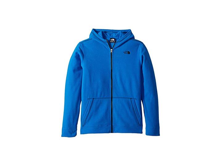 The North Face Kids Glacier Full Zip Hoodie (little Kids/big Kids) (turkish Sea/tnf Black) Boy's Sweatshirt