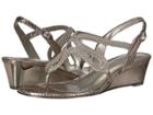 Adrianna Papell Cannes (gunmetal Metallic Rope) Women's Wedge Shoes