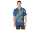 Tommy Bahama Fireworks Finale Shirt (ocean Deep) Men's Short Sleeve Button Up