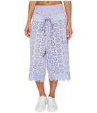 Puma Fenty Embroidered Long Shorts (sweet Lavender) Women's Shorts