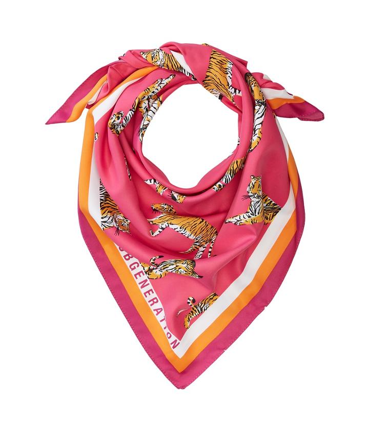 Bcbgeneration Tiger Bandana (berry Multi) Scarves