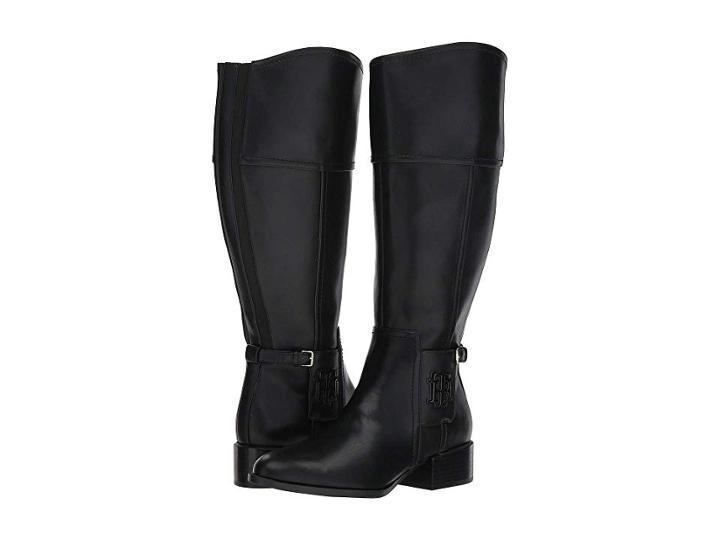 Tommy Hilfiger Mani Wide Calf (black) Women's Shoes