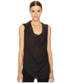 Vivienne Westwood Duo Drape Neck Blouse (black) Women's Blouse