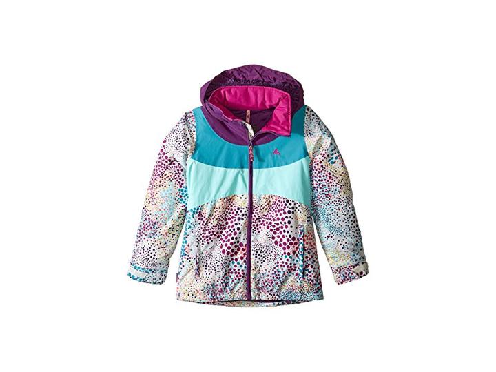 Burton Kids Girls Hart Jacket (little Kids/big Kids) (stout White Dots/concord/tahoe/aruba) Girl's Coat