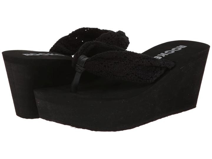 Rocket Dog Dock (black/crochet) Women's Sandals