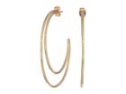 French Connection Large Double C Hoop Earrings (gold) Earring