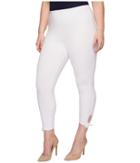 Lysse Plus Size Tie Cotton Crop (white) Women's Casual Pants